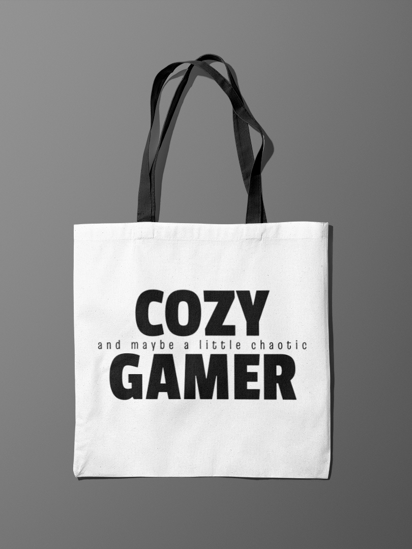 Cozy Gamer Tote Bag Carry All for Gaming and Streaming Essentials