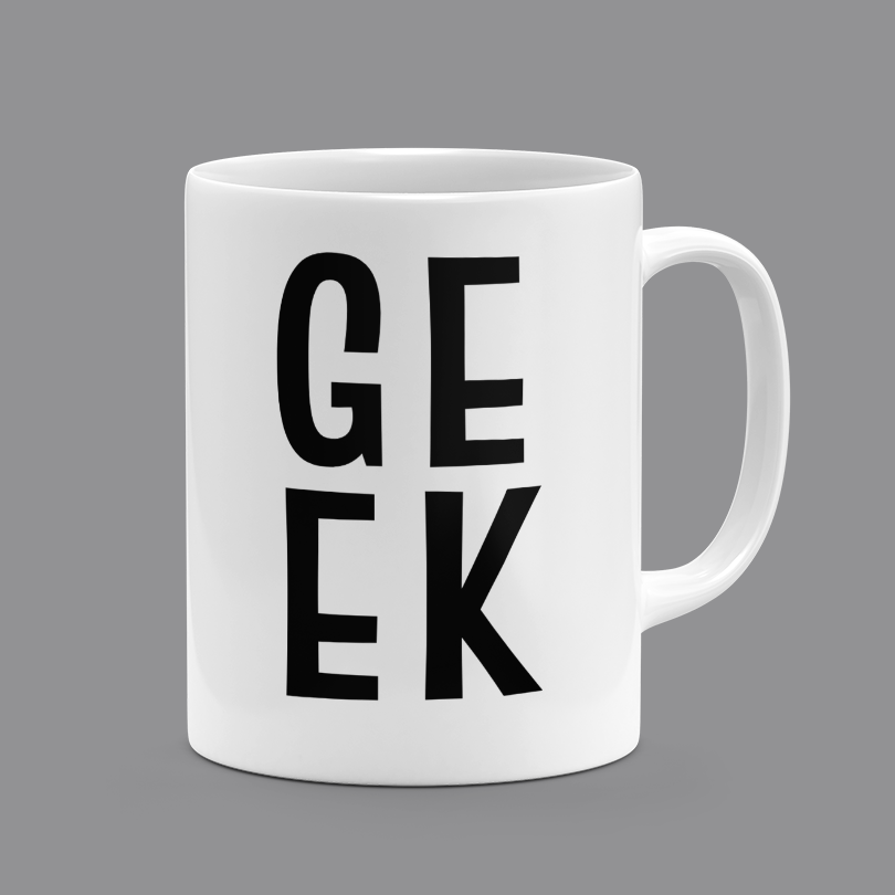 GEEK Ceramic Mug for Gamers Streamers and Geeks