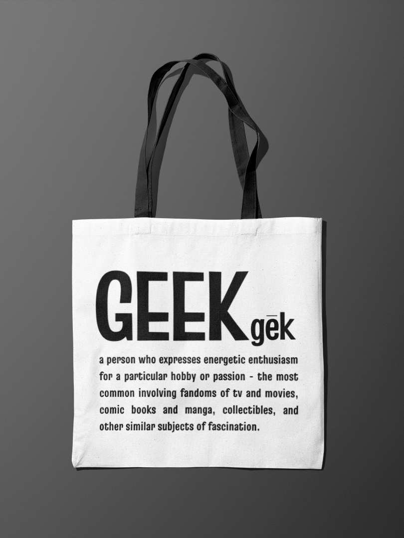 Geek Tote Bag for Gamers Streamers for Gaming and Streaming Essentials