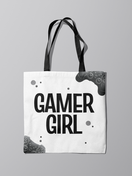 Gamer Girl Tote Bag for Gamers and Streamers for Gaming and Streaming Essentials