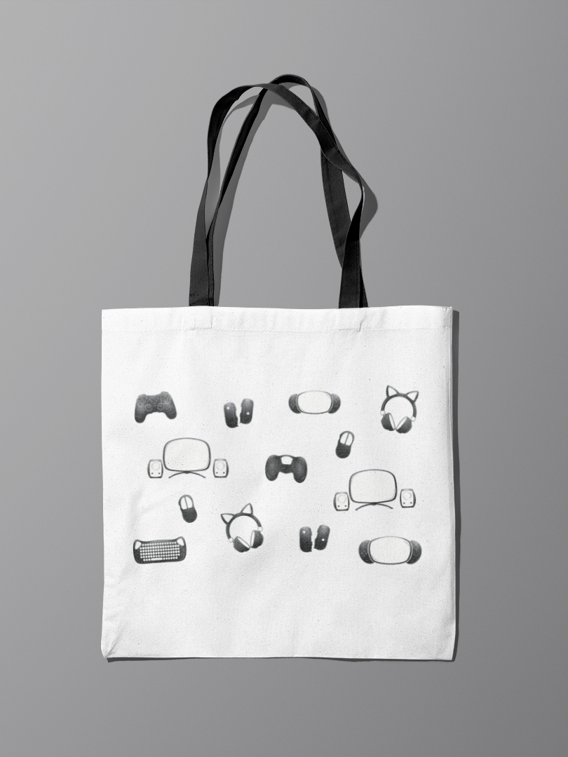 Gaming and Streaming Essentials Tote Bag for Gamers and Streamers and Geeks