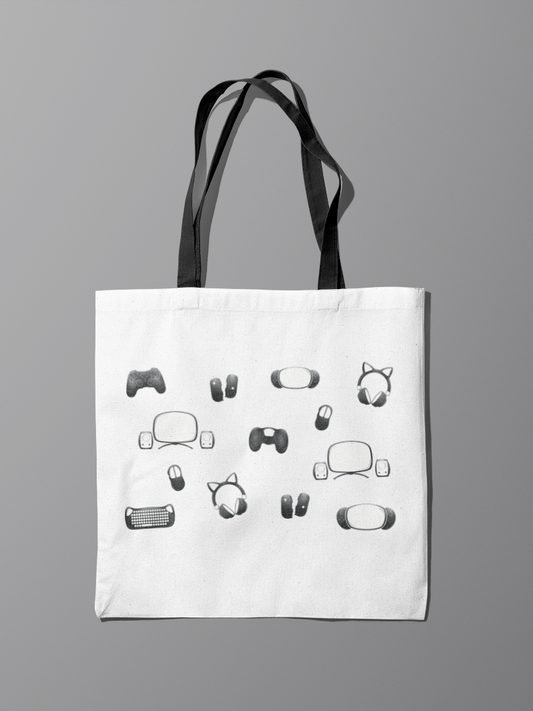 Gaming and Streaming Essentials Tote Bag for Gamers and Streamers and Geeks