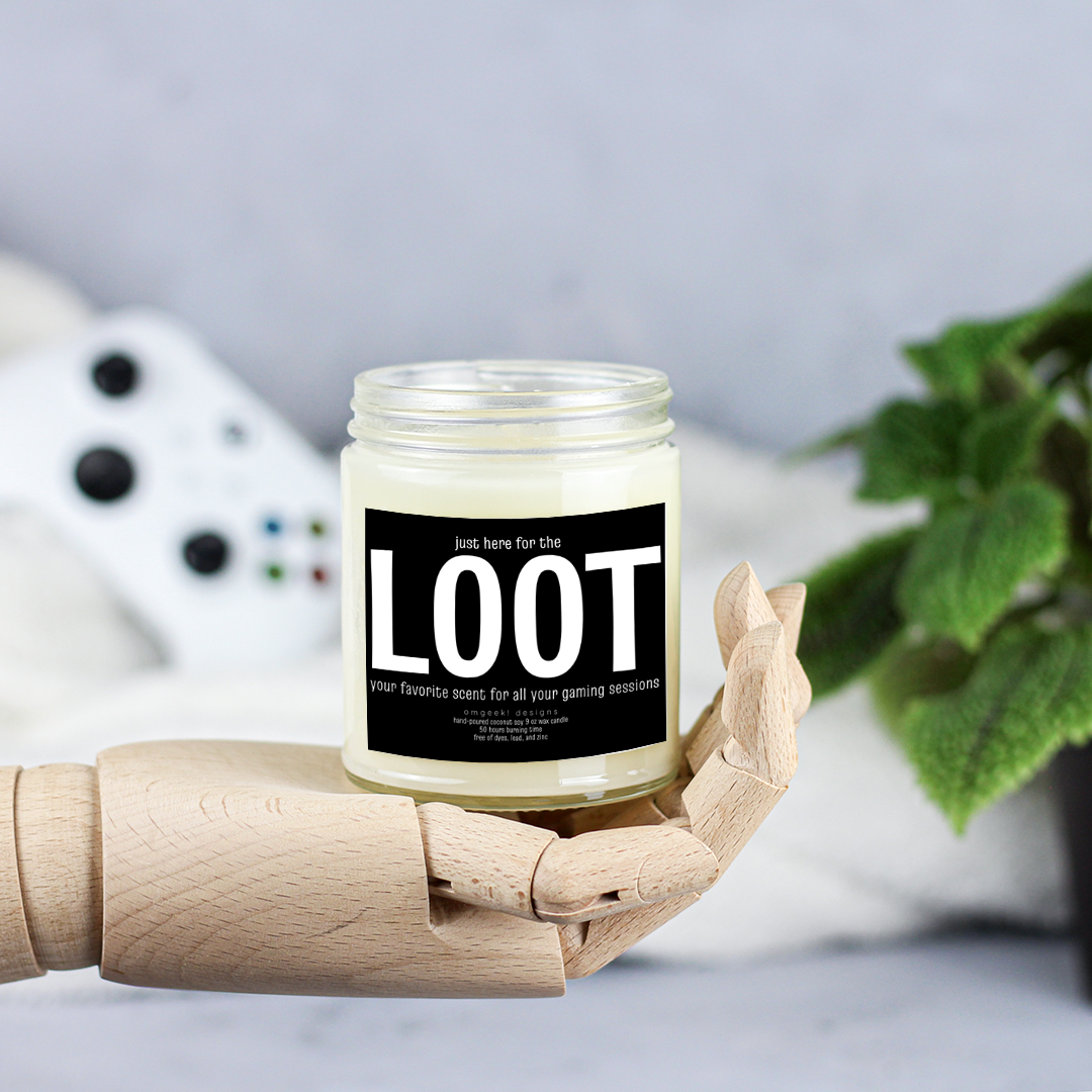 Just Here for the Loot Scented Soy Candle