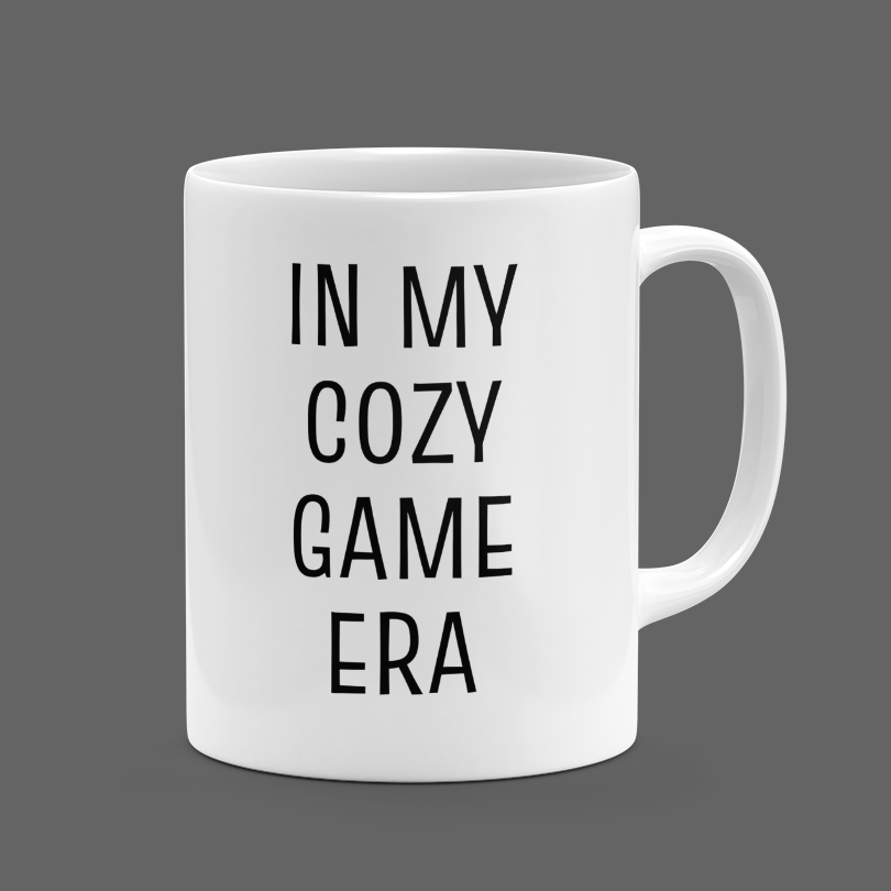 In My Cozy Game Era Ceramic Mug for Gamers and Streamers of Cozy Gaming