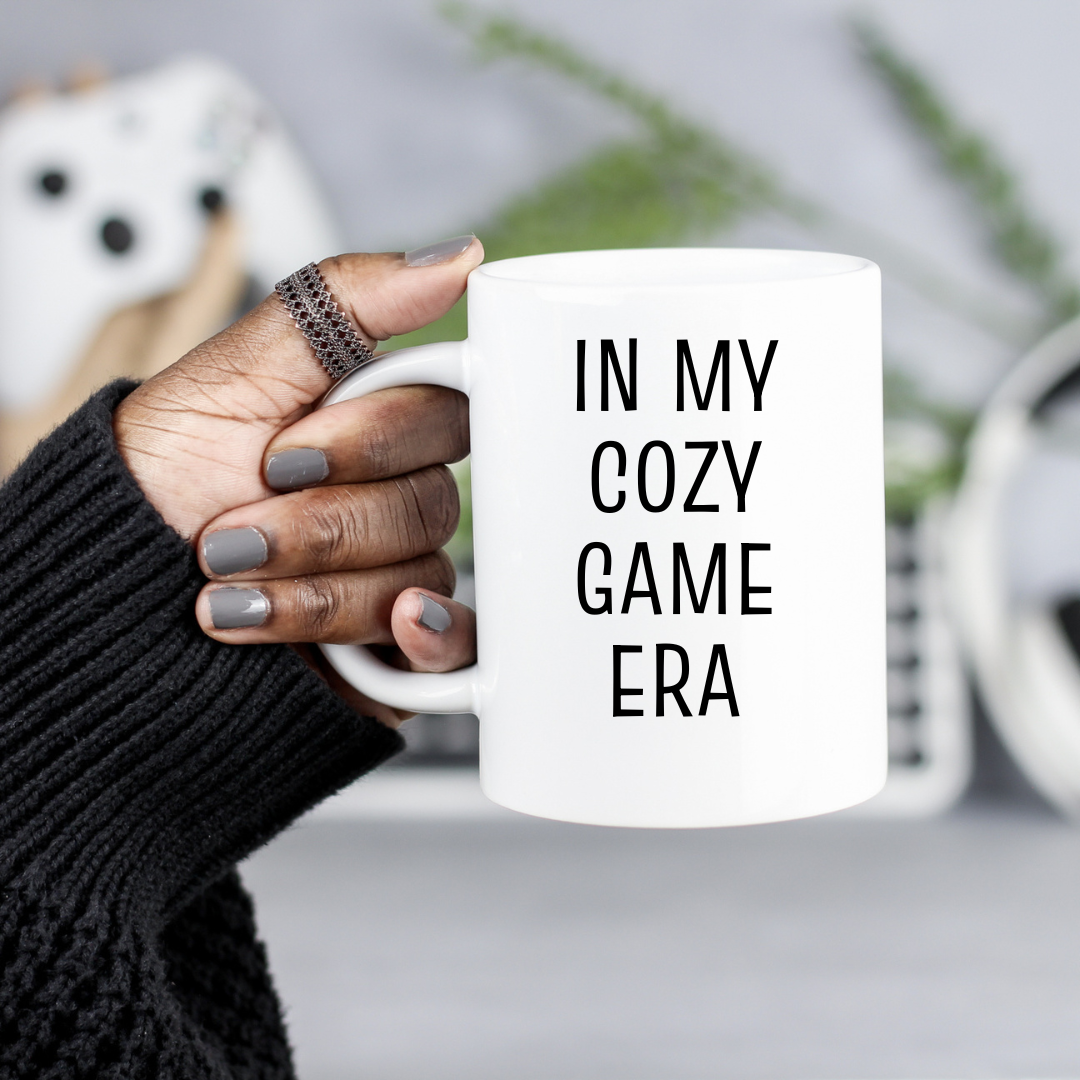 In My Cozy Game Era Ceramic Mug for Gamers and Streamers of Cozy Gaming